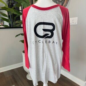 NEW Mens Vintage Cyclebar Baseball Jersey & FREE Koozie